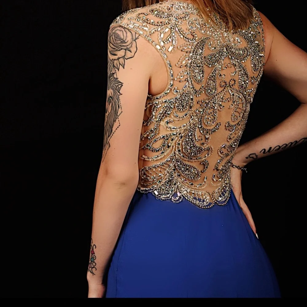 Royal blue pageant/prom dress - Picture 2 of 2